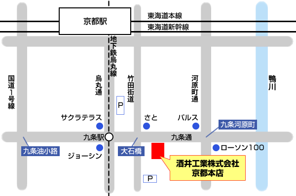 京都本店地図